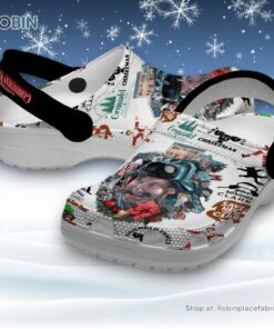 Camping Clog Circle Camping Pattern Crocs Crocband Clog