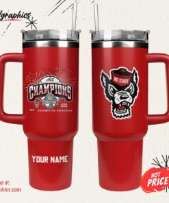 Nc State Wolfpack 2024 Acc Men’s Basketball Conference Tournament Champions Tumbler 40 Oz