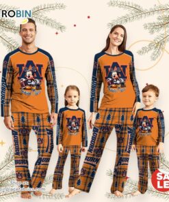 NCAA Mickey Mouse Auburn Tigers Pajamas Personalized Your Name