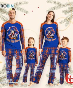 NCAA Mickey Mouse Boise State Broncos Pajamas Personalized Your Name