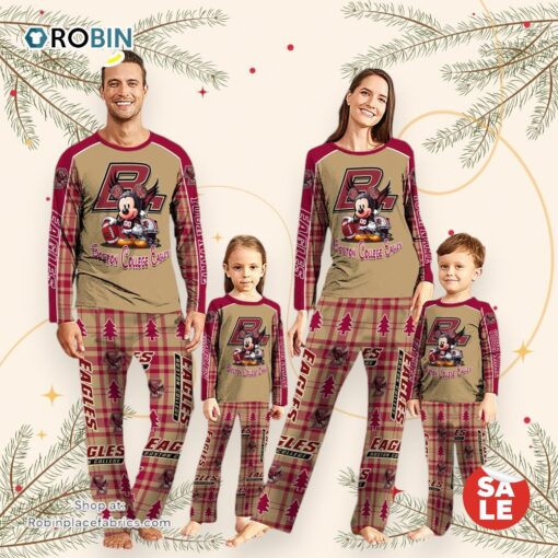 NCAA Mickey Mouse Boston College Eagles Pajamas Personalized Your Name