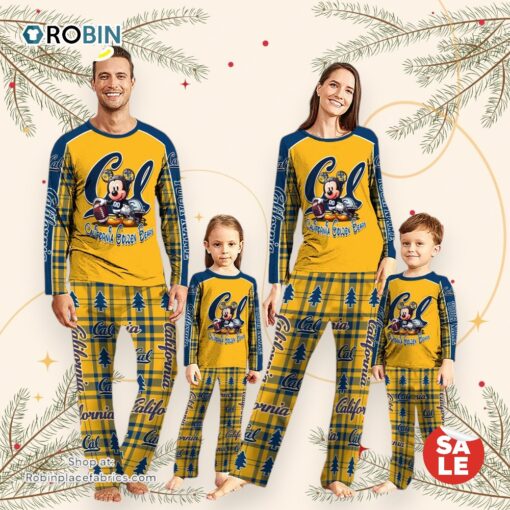 NCAA Mickey Mouse California Golden Bears Pajamas Personalized Your Name