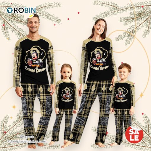 NCAA Mickey Mouse Colorado Buffaloes Pajamas Personalized Your Name