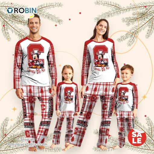 NCAA Mickey Mouse Cornell Big Red Pajamas Personalized Your Name