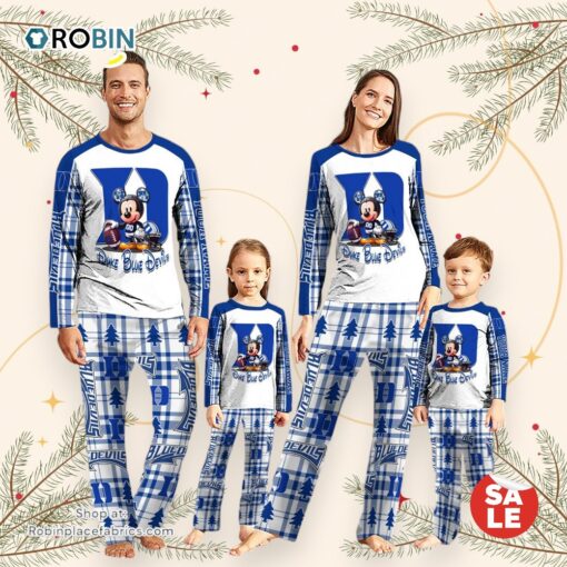 NCAA Mickey Mouse Duke Blue Devils Pajamas Personalized Your Name