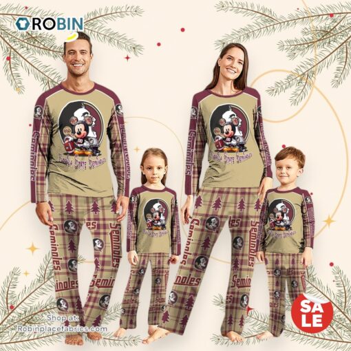 NCAA Mickey Mouse Florida State Seminoles Pajamas Personalized Your Name