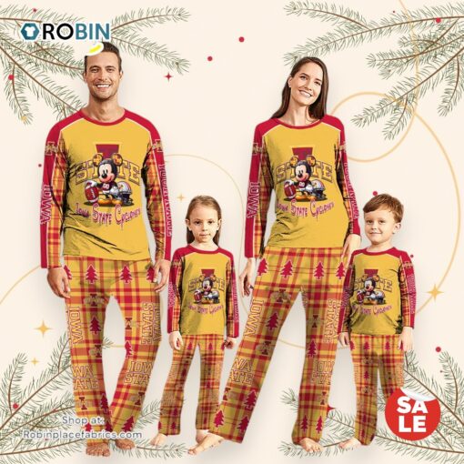 NCAA Mickey Mouse Iowa State Cyclones Pajamas Personalized Your Name