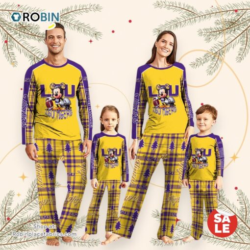 NCAA Mickey Mouse LSU TIGERS Pajamas Personalized Your Name