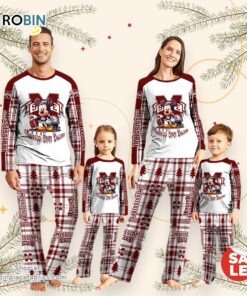 NCAA Mickey Mouse Mississippi State Bulldogs Pajamas Personalized Your Name