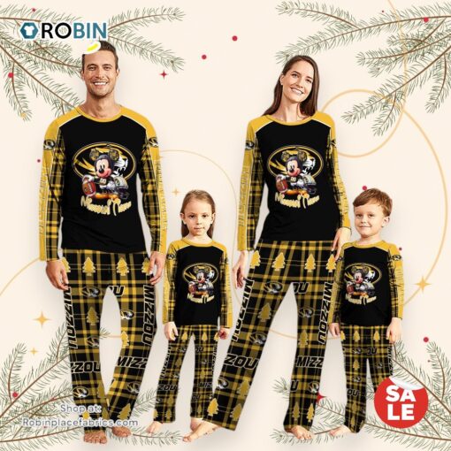 NCAA Mickey Mouse Missouri Tigers Pajamas Personalized Your Name