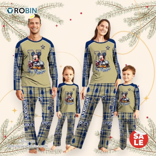 NCAA Mickey Mouse Navy Midshipmen Pajamas Personalized Your Name