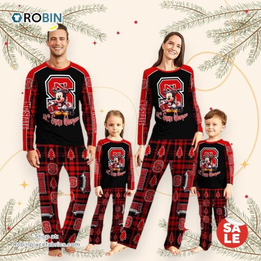 NCAA Mickey Mouse NC State Wolfpack Pajamas Personalized Your Name