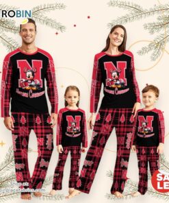 NCAA Mickey Mouse Nebraska Cornhuskers Pajamas Personalized Your Name