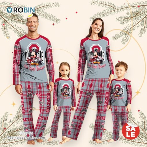 NCAA Mickey Mouse Ohio State Buckeyes Pajamas Personalized Your Name
