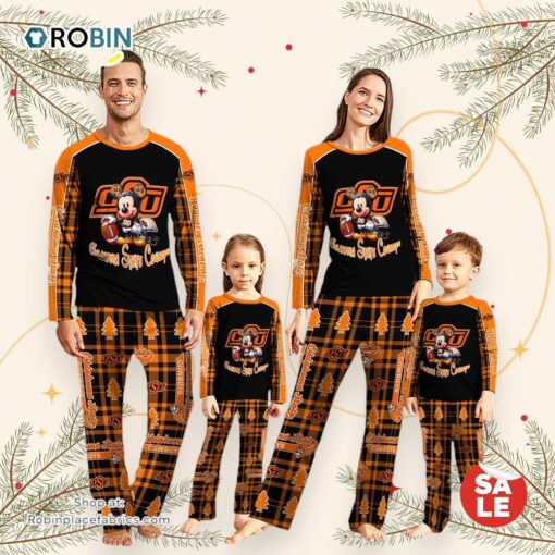 NCAA Mickey Mouse Oklahoma State Cowboys Pajamas Personalized Your Name