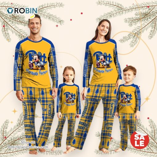 NCAA Mickey Mouse Pittsburgh Panthers Pajamas Personalized Your Name