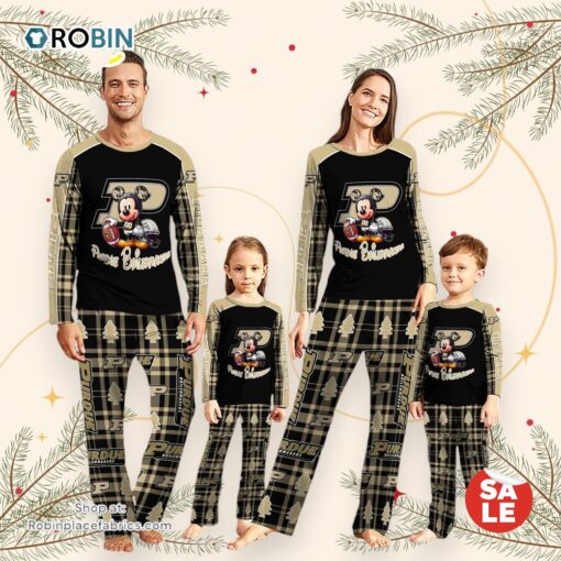 NCAA Mickey Mouse Purdue Boilermakers Pajamas Personalized Your Name