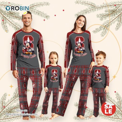 NCAA Mickey Mouse Stanford Cardinal Pajamas Personalized Your Name