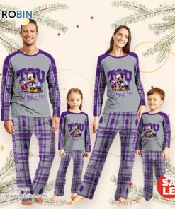 NCAA Mickey Mouse TCU Horned Frogs Pajamas Personalized Your Name
