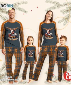 NCAA Mickey Mouse Texas Longhorns Pajamas Personalized Your Name
