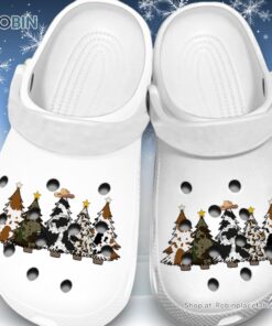 New Cool Xmas Trees 3D Printed Crocs Shoes