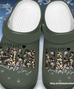 New Design Glitter & Dirt Mama Of Both 3D Printed Crocs New Design Glitter & Dirt Mama Of Both 3D Printed Crocs