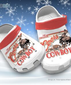 New Design The Original Coors Cowboy 3D Printed Crocs Shoes