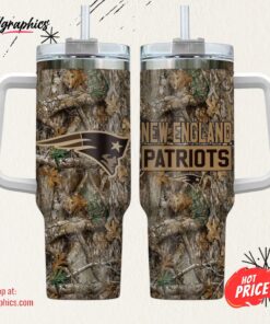 New England Patriots NFL Hunting Tumbler Stanley Tumbler 40oz