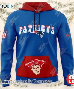 New England Patriots Rewind Club Hoodie   Blue