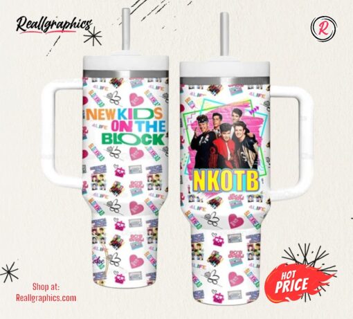 New Kids On The Block 40oz Tumbler, New Kids On The Block Tumbler