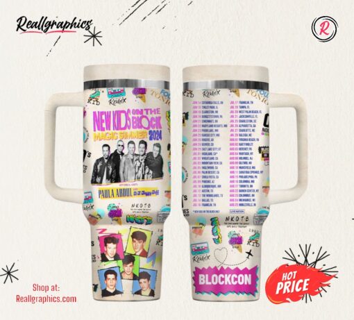 New Kids On The Block Music Custom Stanley Cup 40 OZ Tumbler With Handle