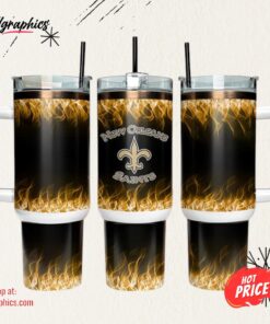 New Orleans Saints 40oz Tumbler NFL Tumbler Wrap