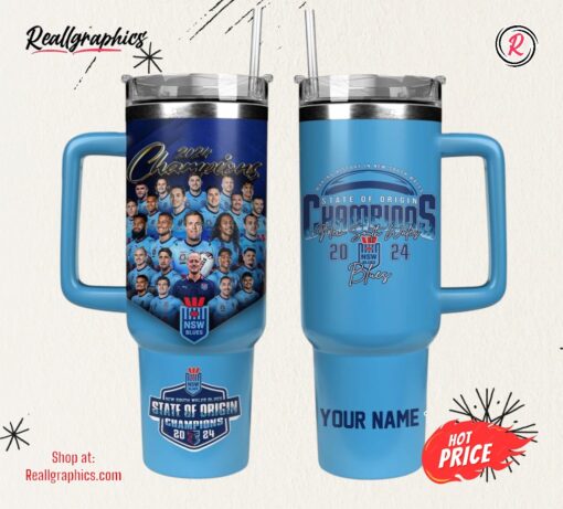New South Wales Blues 2024 State of Origin series Championship Stanley Tumbler 40oz