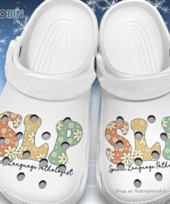 New Speech Language Pathologist 3D Printed Crocs Shoes
