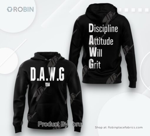 New York Giants D.A.W.G AOP Clothing (Hoodie, Sweatshirt, T Shirt)
