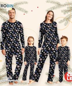 New York Giants NFL And Mickey Mouse Pajamas Custom Your Name