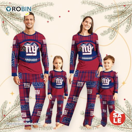 New York Giants NFL Custom Your Name Football Team Pajamas