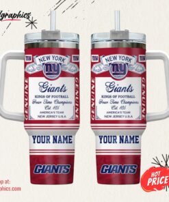 New York Giants NFL Kings of Football Personalized Stanley Tumbler 40Oz