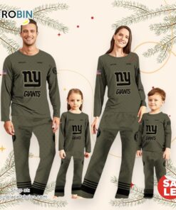 New York Giants Pajamas Sport Pajamas Personalized Your Name NFL Pajamas