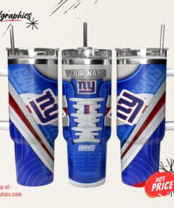 New York Giants Sneaker NFL Personalized Stanley Tumbler 40Oz