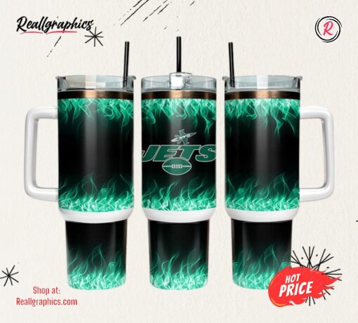 New York Jets 40oz Tumbler NFL Tumbler Wrap
