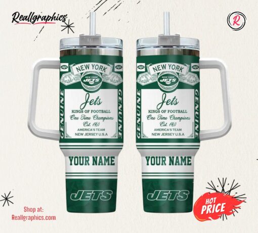 New York Jets NFL Kings of Football Personalized Stanley Tumbler 40Oz