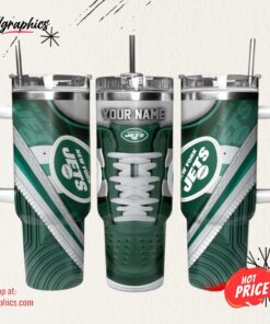 New York Jets Sneaker NFL Personalized Stanley Tumbler 40Oz