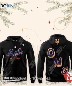 New York Mets NLCS 2024 OMG 3D Hoodie   Black