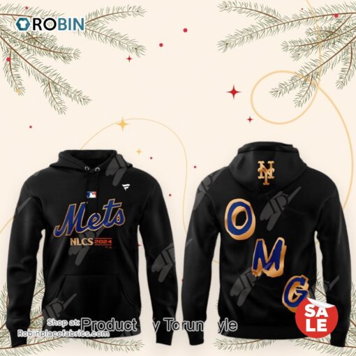 New York Mets NLCS 2024 OMG 3D Hoodie   Black