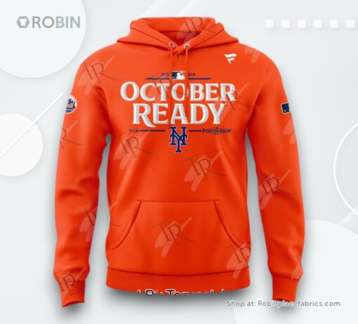 New York Mets October Ready OMG AOP Clothing (Hoodie, Sweatshirt, T Shirt)   Orange