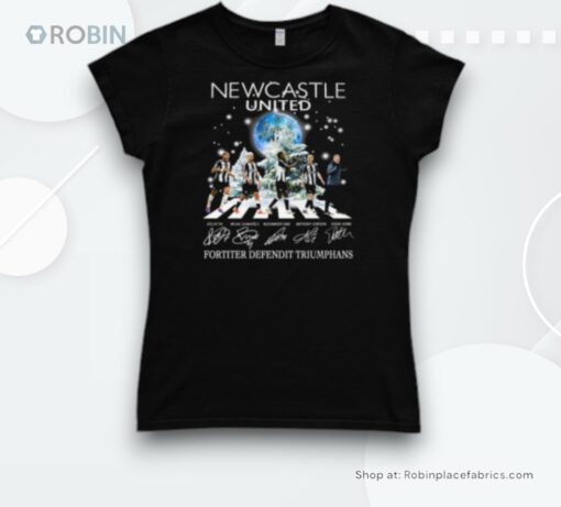 Newcastle United Thank You Christmas Walking Signatures Shirt