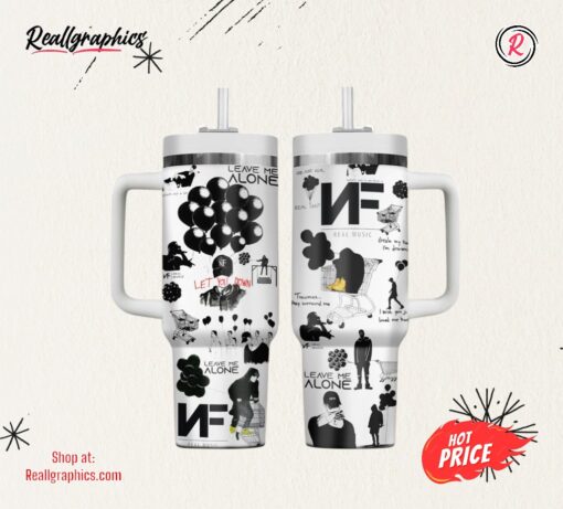 NF Leave Me Alone Music Custom Stanley Cup 40 OZ Tumbler With Handle
