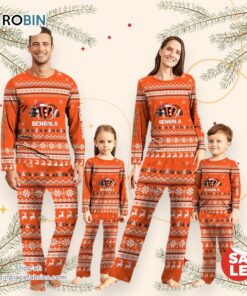 NFL Cincinnati Bengals Team Pajamas Personalized Your Name