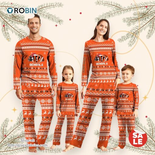 NFL Cincinnati Bengals Team Pajamas Personalized Your Name